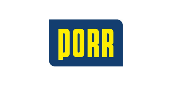Logo PORR – firma budowlana i infrastrukturalna